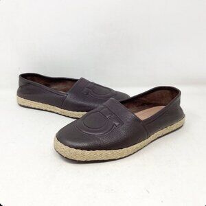 Salvatore Ferragamo #2JVSBQ Summer Nickory Espadrilles Size 8.5